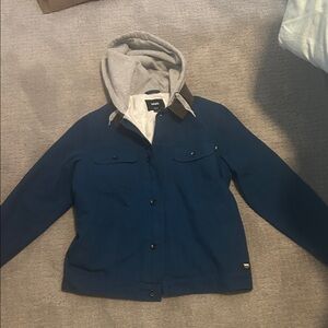 Vans Blue and Gray Hooded Jacket